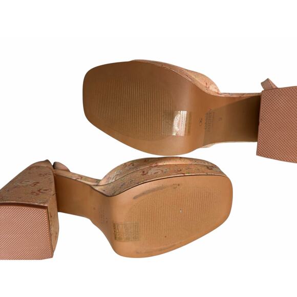 Oasis Society Oslo Floral Block Heel Shoes – Women’s US 9 – Ankle Strap - Picture 16 of 16